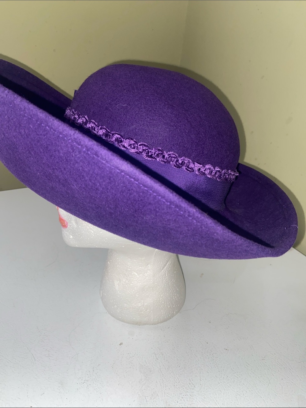 Pretty Purple Dress Hat / Church Hat by Miss Bierner - Picture 6 of 12